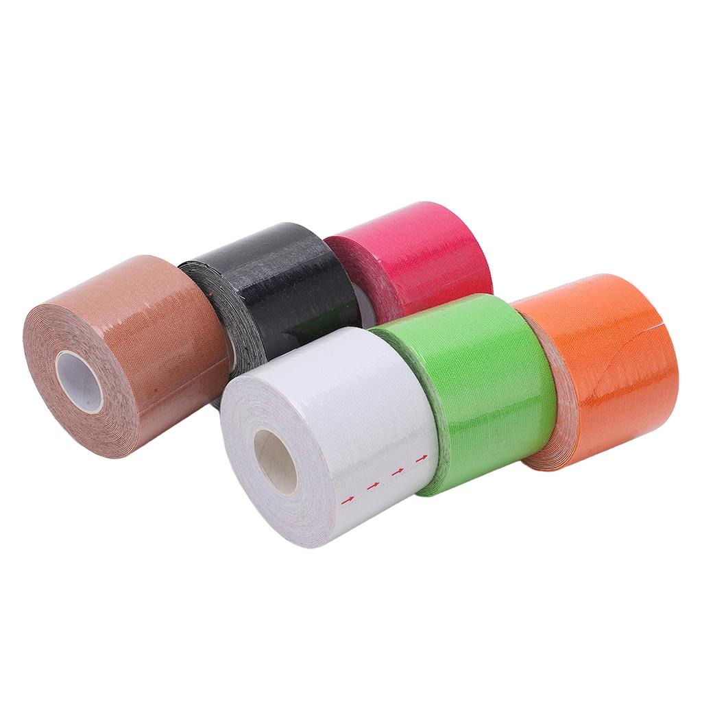 6 шт. спортивная лента для мышц из нетканого материала кинезиология ширина 5 см длина 5 м для атлетики