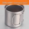 Homeglen 304 Stainless Steel Folding Camping Mug with Handle