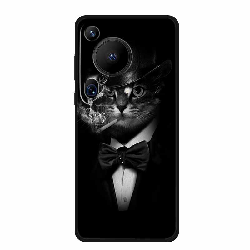 For Huawei Pura 70 Ultra Case 70Ultra Black Silicone Soft Back Cover Case For Huawei Pura 70 Ultra Phone Case Cover Pura70 Ultra