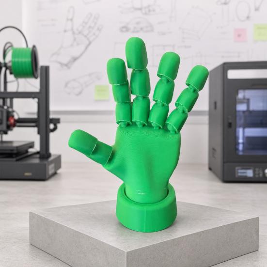 Подвижные шарнирные руки, 3D-печатный реквизит, Статуэтка руки с подвижными пальцами, Гибкое PLA-украшение для рабочего стола, Креативная симуляция