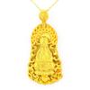 New Arrival 3D Gold Avalokitesvara Pendant Men Women Jewelry Quality Silver 925 Box Chain Necklace Male Blessing Accessories