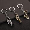 Key Holder Mini Instruments Keychain Saxophone Car Pendant Trend Metal Keyring Jewelry