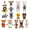 Crochet Animals Plush Stuffed Bunny Monkey Dolls Cotton Knitted Plushies Rabbit Cuddle Toys Kids Early Educational Peluche Toy