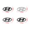 For Hyundai Venue Veloster Elantra I30 I10 I40 I20 Getz Tucson Ioniq Accessories Car Rear Trunk Front Hood Emblem Sticker vq1