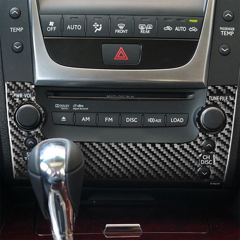 Для LEXUS GS 06-11 из настоящего углеродного волокна, панель управления подъемником окна, костюм для салона автомобиля