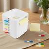 Plastic Desktop Note Holder 5-in-1 Page Marker Case Sticky Note Dispenser  Dorm Room