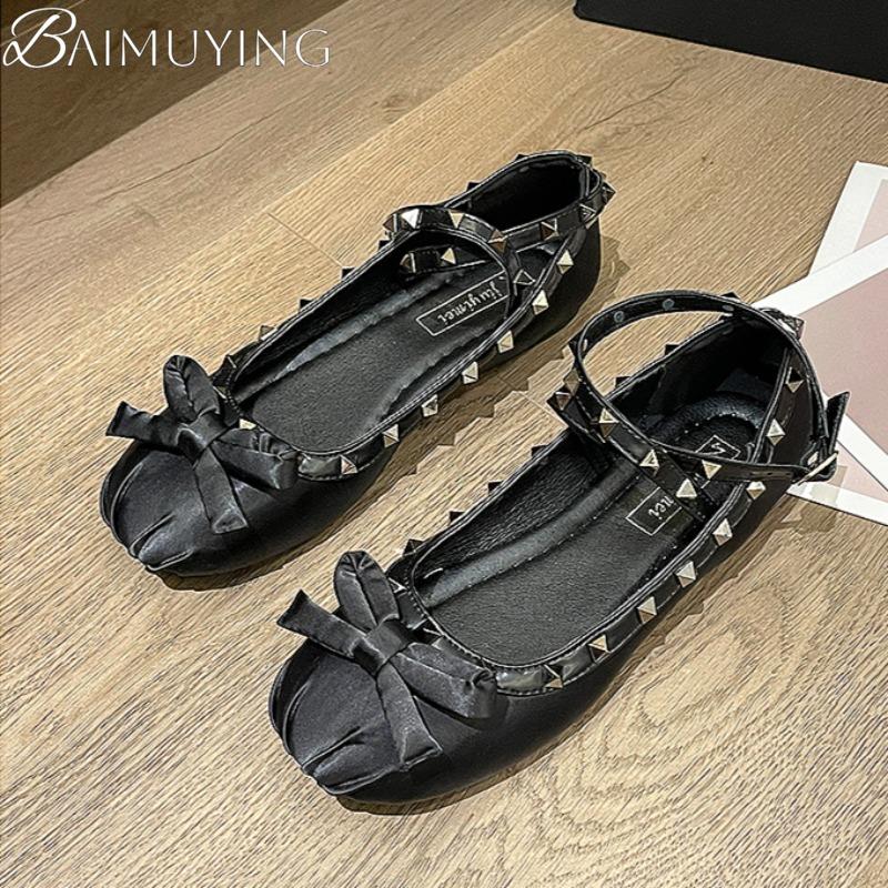 Балетки с бантом Женские сандалии Летние Мэри Джейн Тренд 2025 Лоферы Дизайнерская Новая Обувь для Вечеринки Платья Sandalias Mujer