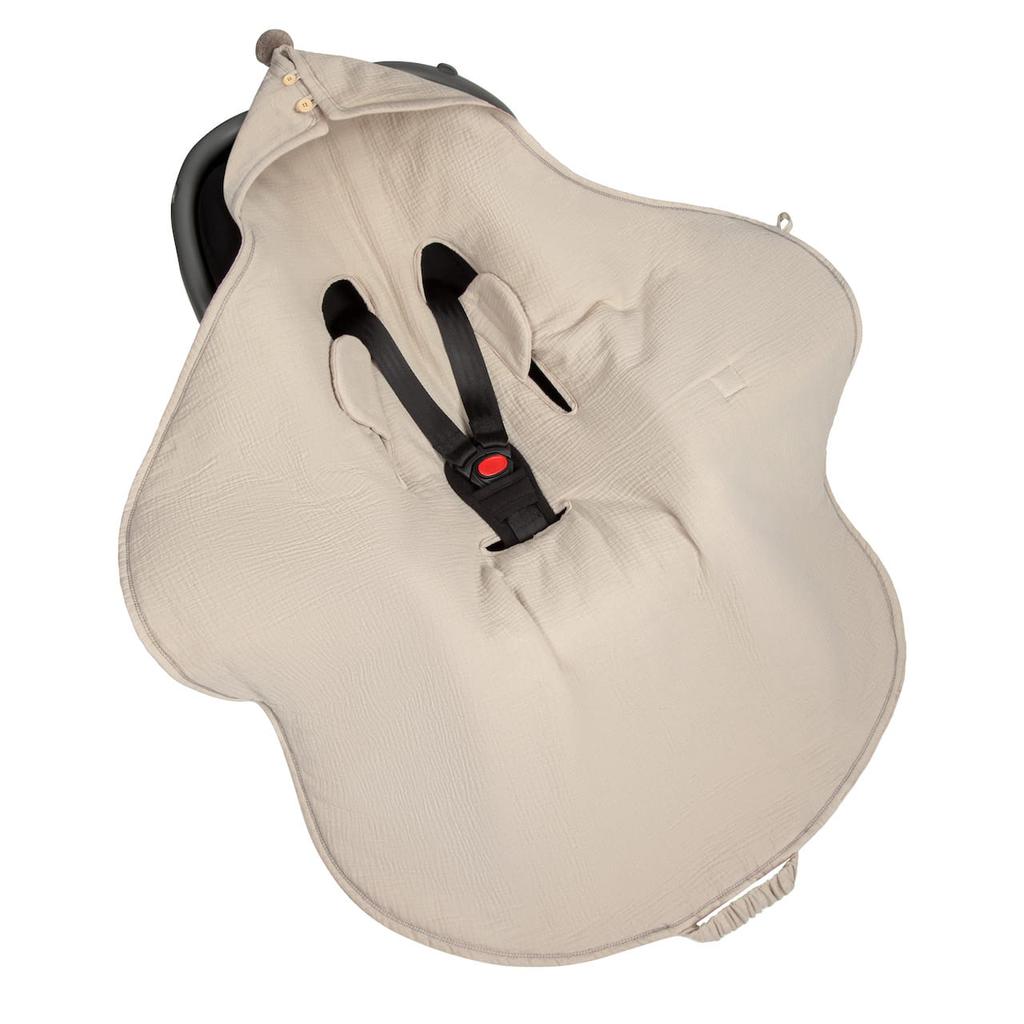 Muslin Wrap/Blanket For Car Seat Sand