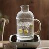 1 шт. стеклянный кувшин с крышкой из термостойкого стекла, сверхмощный кувшин для воды, винтажный графин для напитков, посуда для горячих и холодных напитков