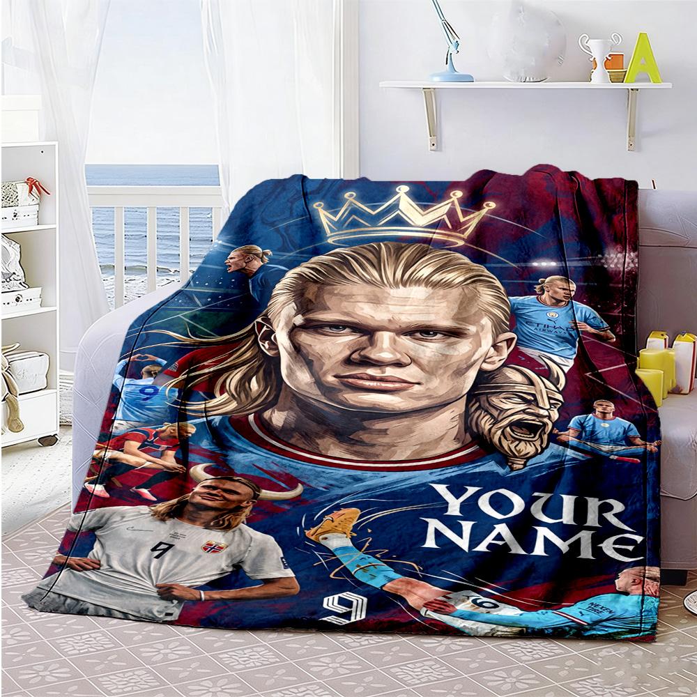 Haaland Personalized Name Blanket Multipurpose Personalized Blanket Durable Comfort Throw For Bed Office Chair Couch Office For All Occasions