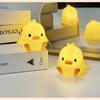 Silicone Duck Night Light Cartoon Bedside Lamp Decoration Gift Sleeping Lamp  Baby Children Kid