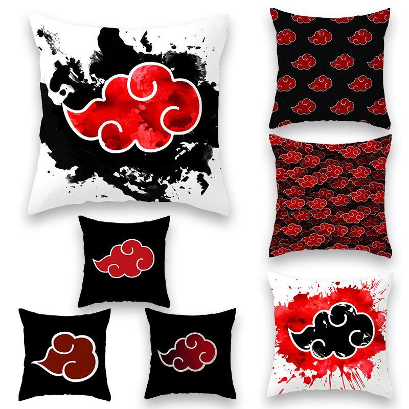 Роскошная аниме наволочка Наруто с мультяшным логотипом для стильного домашнего декора