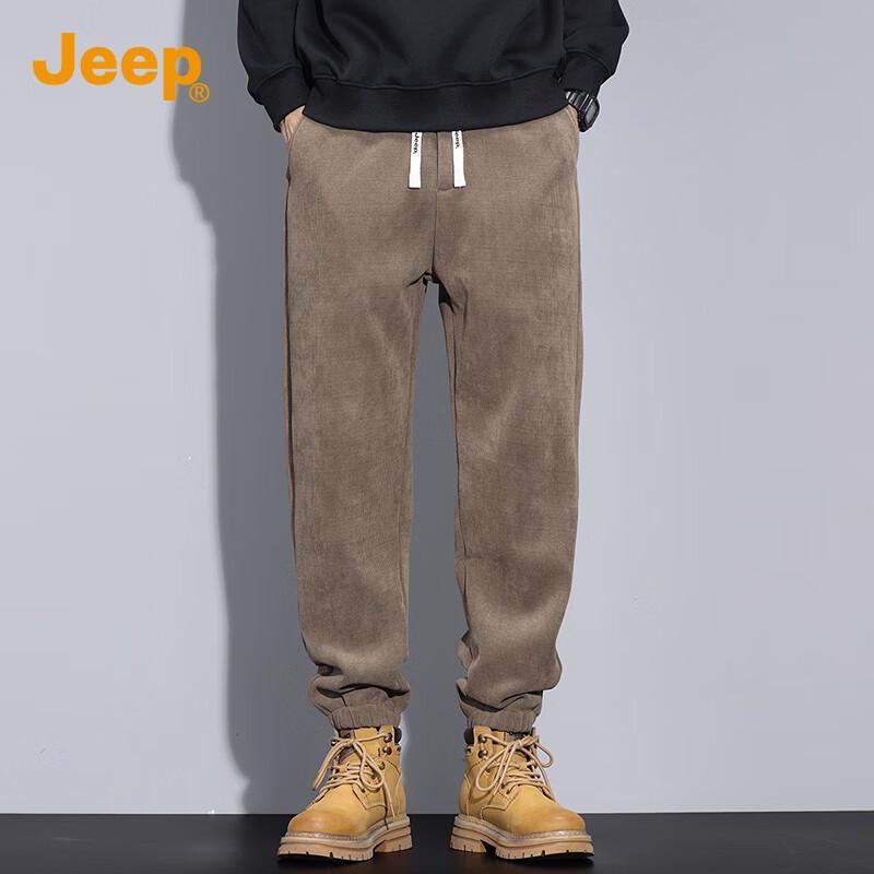 Jeep Мужские вельветовые зауженные спортивные штаны