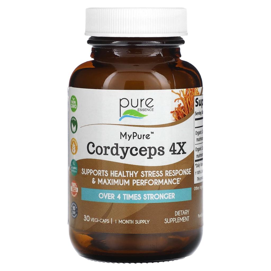 Mypure, Cordyceps Sinensis 4X, Veggie Capsules 30