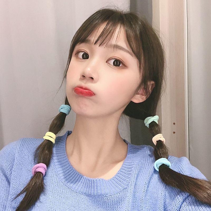 10 шт., простые базовые эластичные резинки для волос для женщин и девочек, резинки для волос, резинки для волос, модные повязки на голову, аксессуары для волос