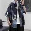 Spring and Summer Five-point Sleeve Shirt Men's Short-sleeved Loose Ancient Style Shirt Jacket