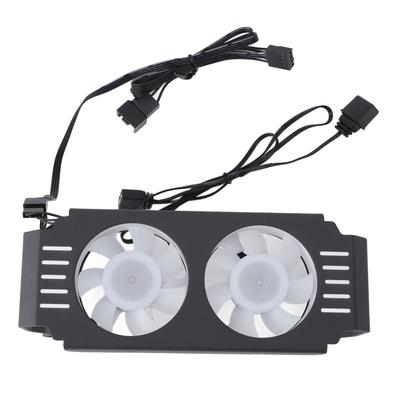 ARGB Радиатор оперативной памяти Модуль памяти компьютера Радиатор ШИМ Контроль температуры Двойной вентилятор для DDR DDR2 DDR3 DDR4 DDR5