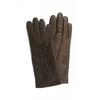 MANI CALDE Suede Leather Gloves For Women_Sabbia