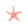 ZHUKOU 52x54mm fashion Crystal starfish pendant for women Handmade Necklace Earrings Making Accessories model:VD417