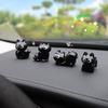 Фигурка кошки из мультяшной смолы, мини-котенок, наклонная голова, украшения для дома, креативные настольные маленькие фигурки для автомобиля