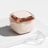 Double-layer Denture Holder Brace Storage Box BPA Free Compact Portable Drainage Layered Portable Denture Storage Case