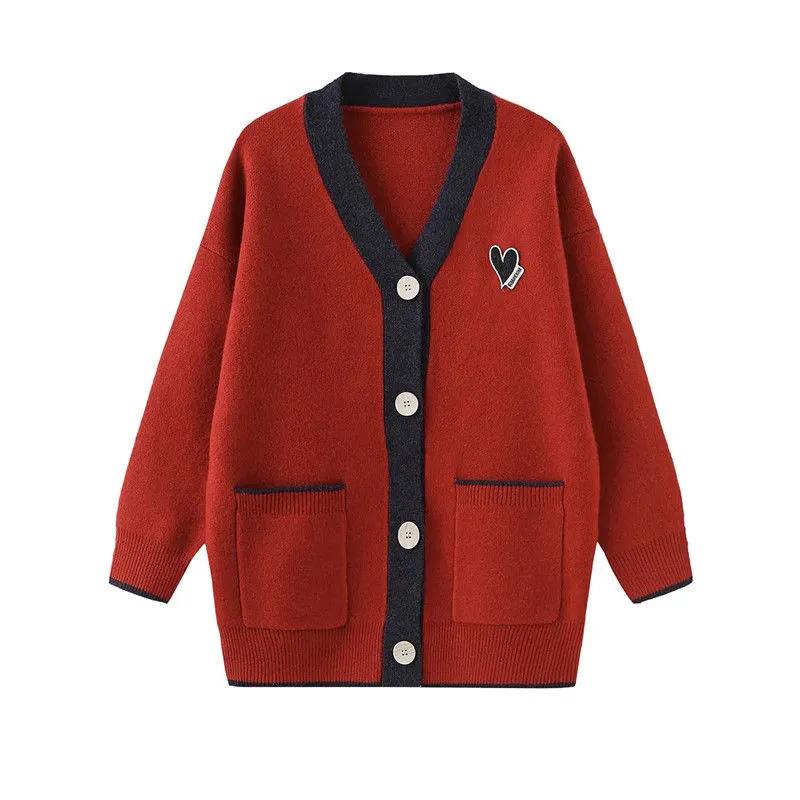 Вязаная куртка-кардиган, женская осенне-зимняя утолщенная теплая повседневная эластичная куртка-свитер, универсальная повседневная удобная куртка