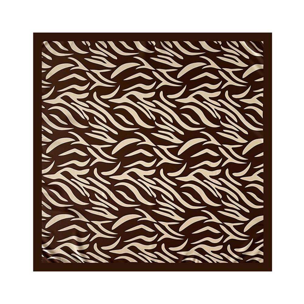 Breathable 90 CM Square Scarf Patterned Shawl Printed Silk Scarf Stripes Square Headscarf  Vacation