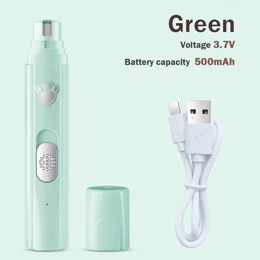 Машинка для стрижки ногтей для собак, 2-скоростная электрическая перезаряжаемая машинка для стрижки ногтей для домашних животных, разглаживание ногтей для собак, кошек, товары для домашних животных