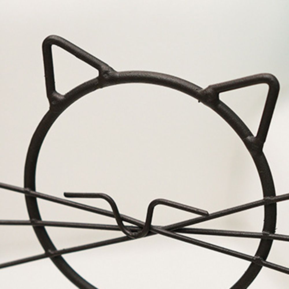 Simple Cat Iron Art Hydroponic Plant Vase Clear Glass Vase Plant Flower Pot Flower Arrangement