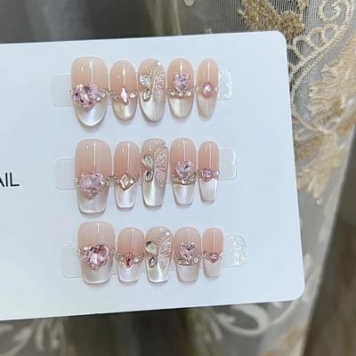 Чисто ручная работа фототерапевтические таблетки Wear Armor с Moonlight Shadow Butterfly Wear Armor готовый продукт многоразовые накладки на ногти