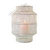 Белый металлический фонарь в стиле Бохо, Mesh Metal Lantern for Home Boho Style White,  Behoma