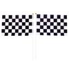 5X Black And White Flag Checkered Racing Banner Polyester Flags Hand Signal Flags