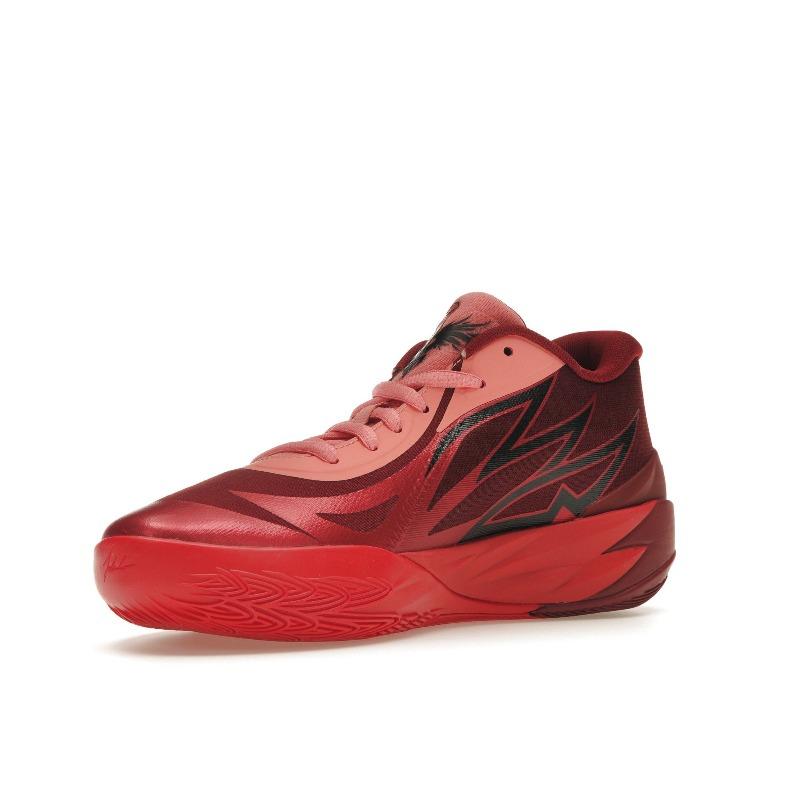 Puma Мужские низкие баскетбольные кроссовки MB.02 Красные 377766-04
