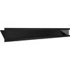 Vent Cover LUFT corner left 80x40x9 black Slim
