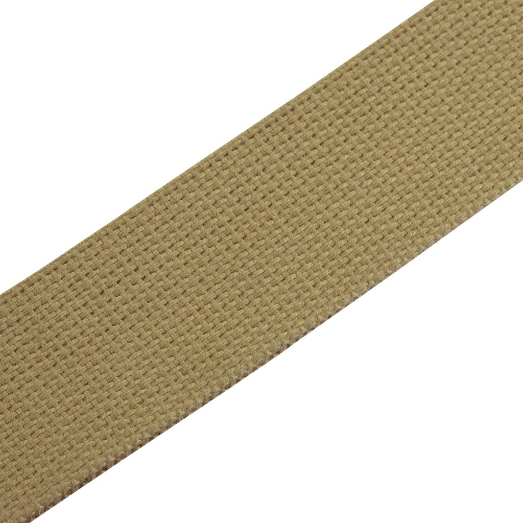 Leathers Signature Cotton Series Guitar Strap with Tan Levy's 2-inch Tri-Glide Adjustment; (MSSC8-TAN)