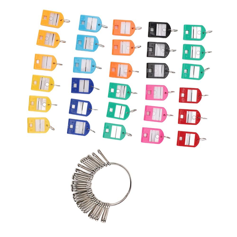 30pcs Portable Key Organizer Plastic Material Key Labels Multi Keys Holder Key Identifiers Houses