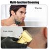 Men's Digital Display Shaver 3 Blade Net Reciprocating Shaver Bald Hair Clipper Whitening Beard Shaver