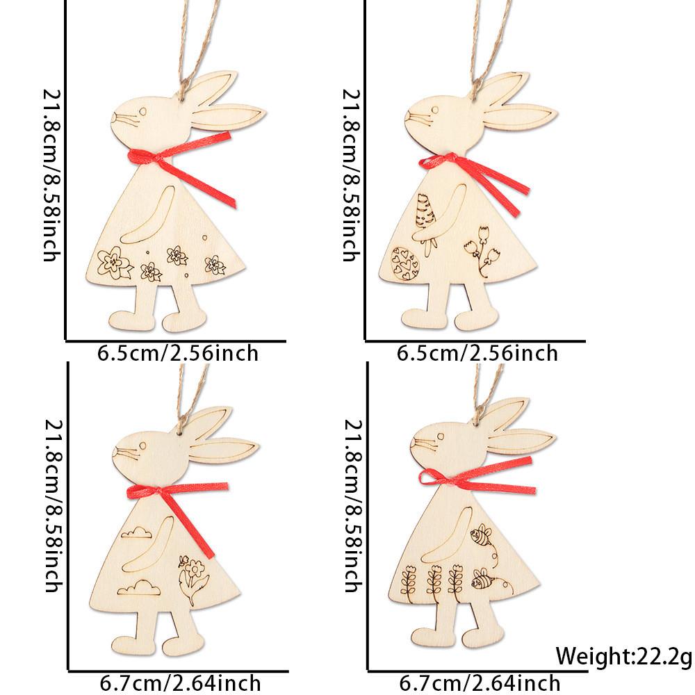 Whimsical Wooden Easter Bunny And Egg Decorations For Joyful Holiday Home Accents