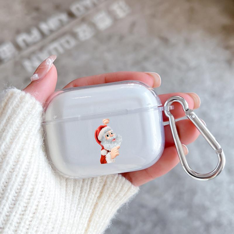 С Рождеством Силиконовый Чехол Для Apple Airpods 1 или 2 Ударопрочный Чехол Для AirPods 3 Pro Pro2 Прозрачный Защитный Чехол Для Наушников