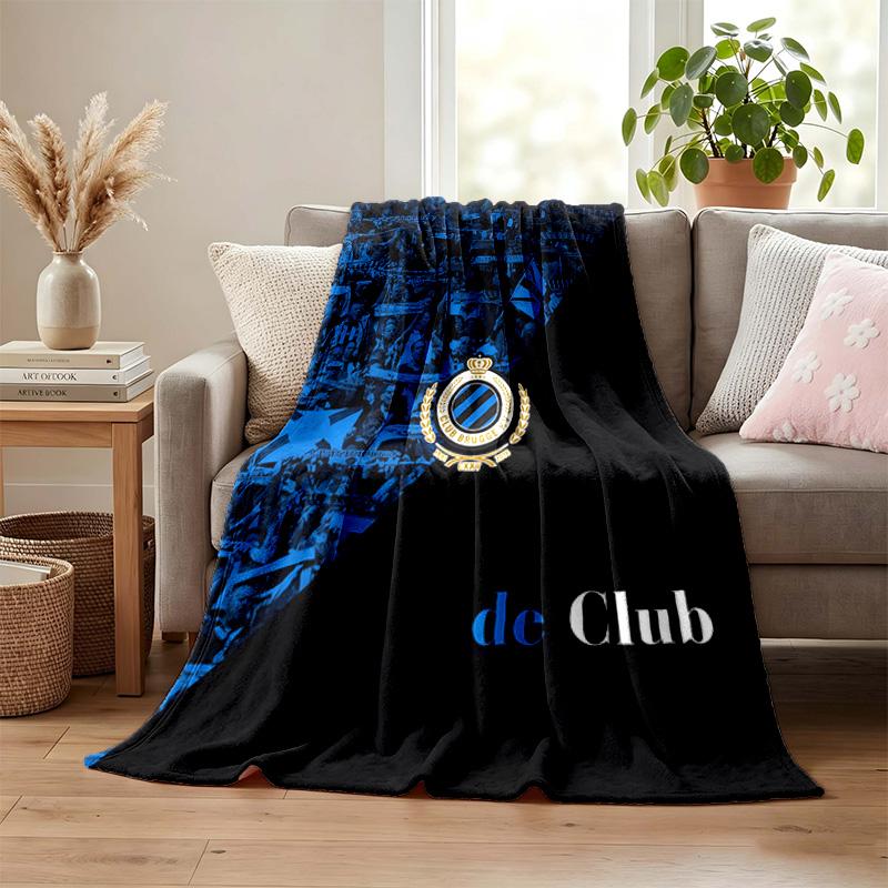 Плед Club Brugge KV Фланелевый плед Мягкий Уютный Плюшевый плед для дивана кровати Легкий Домашний декор