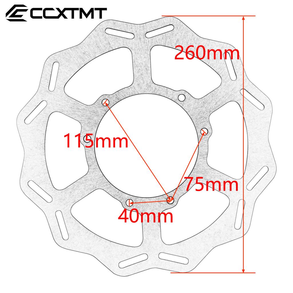 Motorcycle 240 260 270mm Front Rear Brake Disc Rotor For Honda CR 125 250 125E 125R 250E 250R CRF 250R 450R 250X 450X 450RX 450L