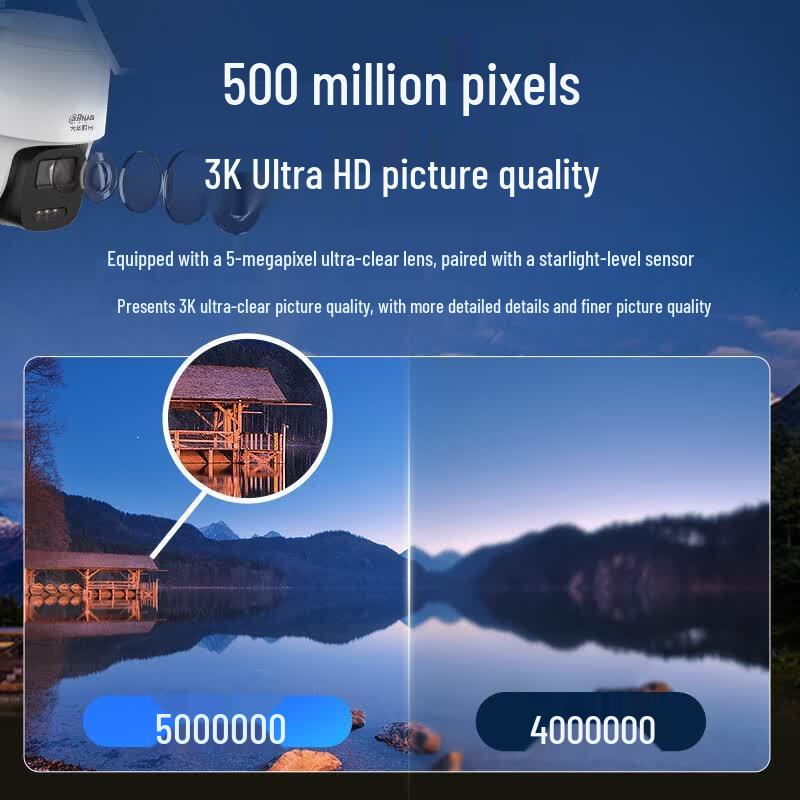 Солнечная наружная камера безопасности Dahua 4G с обзором 360° Штекер CN (адаптер в комплекте)