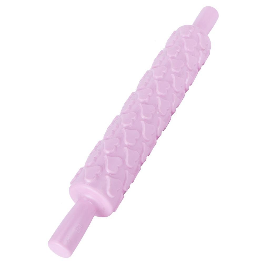 3D Pattern Pattern Rolling Pin Non-Stick Cookie Rolling Pin Patterned Dough Roller Clay Craft
