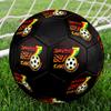 Ghana national football logo Size 5 Soccer Ball, Machine-Stitched PVC, Durable & High Bounce, All Ages Fit, fan merchandise, matches & outdoor use.