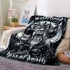 Фланелевое одеяло с принтом Motorhead Высококачественное Теплое Уютное Покрывало для Всех Сезонов Идеально для Подарков Декор Дома