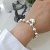Новый геометрический браслет в стиле панк с бусинами для женщин, модные ювелирные изделия, подарок