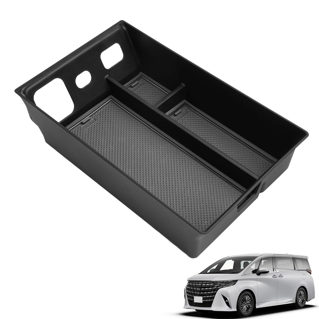 ASZSK New Alphard 40 Series Console Console Box for Toyota Vellfire 40 Series 2023 Console Box with Small Item Storage and Easy Car Storage Car Noise