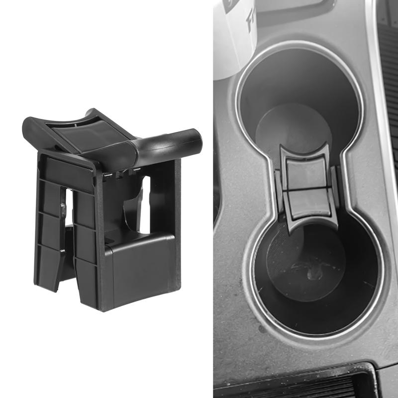 New Black Center Console Cup Holder ABS Great Fitment Center Console ert Divider Durable for Toyota Camry From 2012-2017