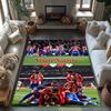 Atletico Madrid Customized Name Floor Mat Suitable for Dining Room Playrooms Entryway Bedrooms Antislip Carpet Decorate Offices Birthday/Christmas Gif