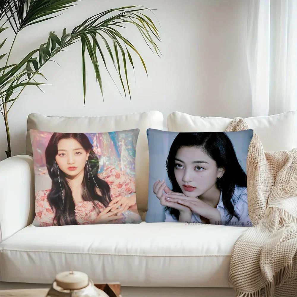 1 шт. Корейская группа Jihyo Наволочка Квадратная Наволочка для Подушки Декор Спальни Дивана Повседневный K-pop T-TWICE Наволочка